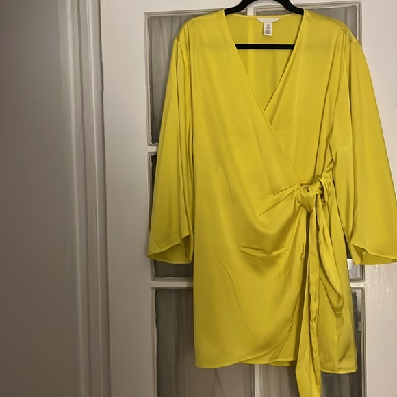 Satin Wrap Front Dress or Tunic - Picture 9 of 10